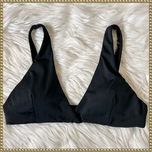 Andie Swim Black Belmar Bikini Top Medium NWT